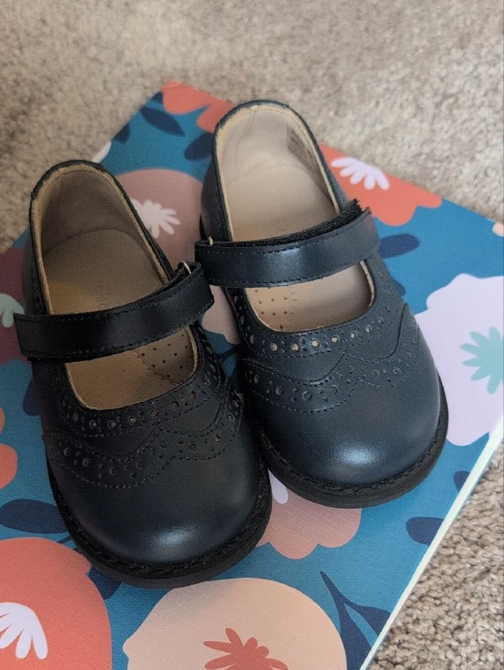 NEW** Elephantito Navy Mary Jane Dress Shoes (Size 6.5)